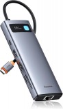 Docking Station HUB 9-in-1 USB-C, 2xHDMI, USB 3.2, PD, SD/TF, RJ-45, Baseus