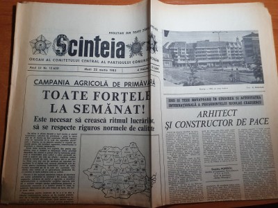 scanteia 22 martie 1983-art.filatura in si canepa falticeni foto