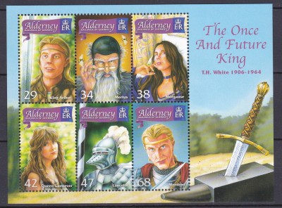 DB1 Alderney Leganda Regelui Arthur 2006 MS MNH foto