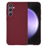 Husa pentru samsung galaxy s25 - carbonfiber slim - red