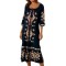 Rochie dama casual RL25 negru/galben , marimea S