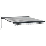 Cumpara ieftin Copertina retractabila antracit/alb, 3x2,5 m, textil/aluminiu