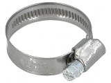 Colier de str&acirc;ngere cu şurub W 12mm, pentru crimpare 25-40mm DD W2