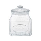 Borcan pentru dulciuri, inscriptionat Home Made, Sticla, 11x16.5 cm, ATU-087229, Oem