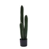 Planta decorativa Cactus III in ghiveci plastic PP verde 85 cm