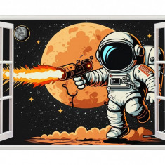 Sticker decorativ Astronaut, Negru, 90 cm, 8091ST-1