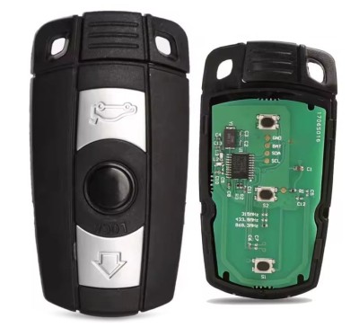 Cheie auto completa programabila Techstar, compatibila BMW seria 1/3/5/7/X5/X6 CAS3, 433MHz, 3 butoane, chip PCF7953 foto