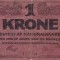 DANEMARCA 1 KRONE 1914 UZATA