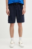 Barbour pantaloni scurți din bumbac Barbour Grindle Cargo Relaxed Short culoarea bleumarin, MST0062
