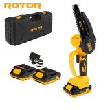 Cumpara ieftin Mini drujba electrica cu 2 acumulatori 21V, 2AH, 150mm, 12m/s, ROTOR RMC21-6