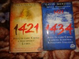 Gavin Menzies / 1421 anul in care china a descoperit lumea + 1434 anul in care China a aprins scanteia renasterii italiene (pret pentru ambele carti