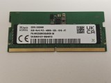 Memorie ram Laptop SK Hynix 8GB, DDR5, 1Rx16, PC5-4800B, 4800Mhz, HMCG66MEBSA092N BA, PC5-38400, CL40, 1.1V, Non-ECC, sodimm, 262 pini, bulk