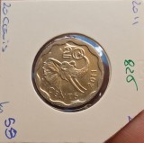 825 Eswatini Swaziland 20 cents 2011 KM#58