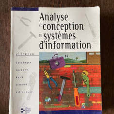 Satzinger Jackson Burd Simond Villeneuve Analyse et conception de systemes d information