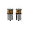 Set 2 becuri o faza T.V. BA15S 21SMD 12V 300 lumen lumina galbena Cod: HH014