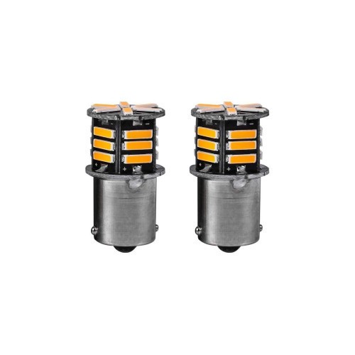 Set 2 becuri o faza T.V. BA15S 21SMD 12V 300 lumen lumina galbena Cod: HH014 Automotive TrustedCars