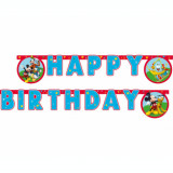 Ghirlanda petrecere Happy Birthday din carton model Mickey Rock The House 2.1M