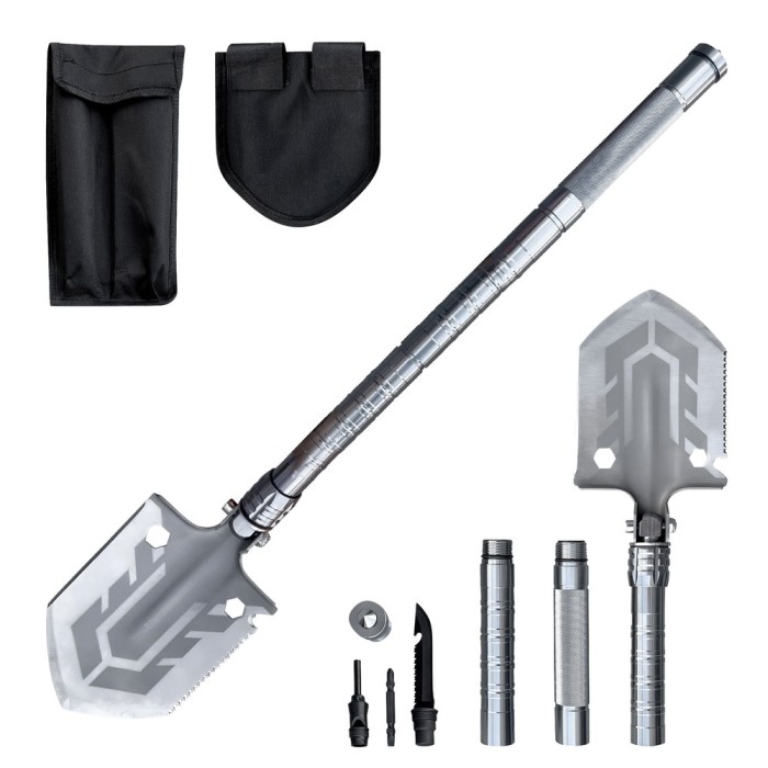 Lopata Multifunctionala Merco Scout , Uneltele Esentiale de Supravietuire intr-un Singur Pachet Compact