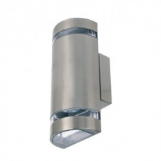 Aplica de exterior Gardenya-4, Inox, IP44, GU10, max 2x35W