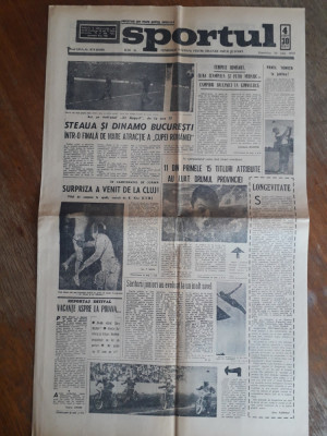 Ziarul Sportul 26 Iulie 1970, Steaua - Dinamo / CSP foto