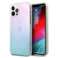 Husa Cover Guess 3D Raised Iridescent pentru iPhone 12 Mini Blue foto