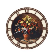 Ceas personalizat-Vas cu flori