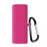Cumpara ieftin Husa pentru protectia castilor stereo wireless Huawei FreeBuds Lipstick, culoarea roz cu carlig prindere