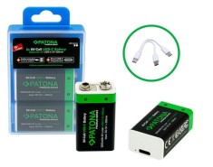 Acumulator Patona Premium 6F22 9Volti cu incarcare USB-C - 1413