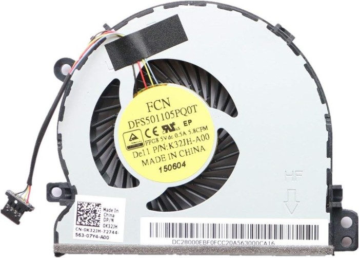 Cooler Laptop, Dell, Latitude 3450, 3550, (an 2014), 0K32JH, K32JH, DFS501105PQ0T, 5V, 0.5A