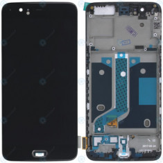 OnePlus 5 (A5000) Capac frontal modul display + LCD + digitizer negru