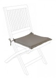 Cumpara ieftin Set 4 perne scaune textil maro 42x42x3 cm