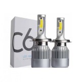 Cumpara ieftin Kit Becuri LED Auto Cree C6 36W 3800 Lumeni 6000K CSP Aluminiu IP65 Ventilator