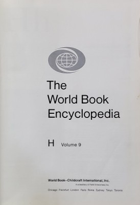 THE WORLD BOOK ENCYCLOPEDIA , VOLUMUL 9 - H , 1978 foto