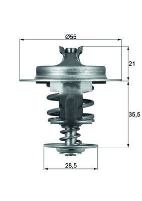 MAHLE TX 67 83D termostat,lichid racire foto