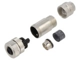 Conector M12 mamă 5 PIN IP67 BINDER - mufă ecranată, terminal cu şurub