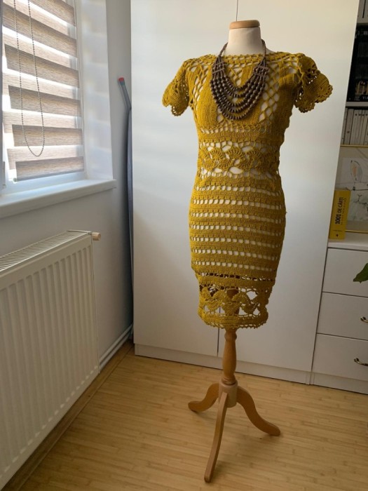 Rochie croșetată, 100% bumbac