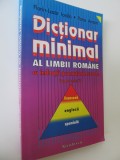 Dictionar minimal al limbii romane traducere in Franceza Engleza Spaniola - Florin Lazar Ionila , Petr Avram