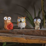 Lampa solara LED animale gradina, 8.5 cm, 2 LED alb rece, decor exterior, 3 modele