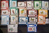 Gibraltar 1977-80 fluturi ,flori, fauna marina, pești serii de 16v (1977) + 2v.( 1979/80) Nestampilate