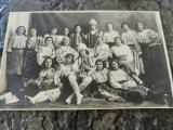 Carte postala 1926, Grup 18 absolventi, Port popular romanesc, necirculata, Fotografie