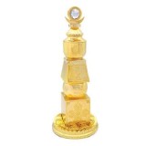 Cumpara ieftin Pagoda celor 5 Elemente incrustata cu Floare de lotus,Silaba Hum, Dubla dorje si Nod mistic