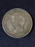 Belgia 1873 - 5 Franci - Monedă de argint #2