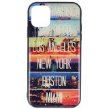 Husa iPhone 11, Protectie UV, Design Cities, Sticla Copiata, Premium