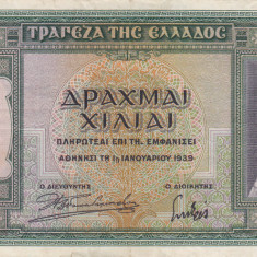 GRECIA 1.000 drahme 1939 VF+++!!!