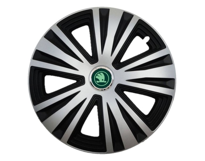 Set 4 Capace Roti Autohelix MSA&reg; potrivite jantelor de 14 inch, pentru Skoda Nou Verde, model Glory Mix