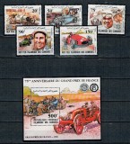 Comores 1981 - Masini de curse, clasice, serie+colita neuzata