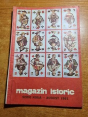 revista magazin istoric august 1991