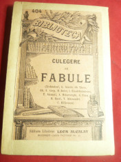 Culegere de Fabule : Tichindeal ,G.Asachi ,Gh.Tautu ,Gh.V.Carp... BPT 404 ,128p foto