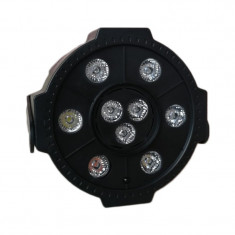 Proiector LED Par Light 3, 9 x LED, stick USB, telecomanda