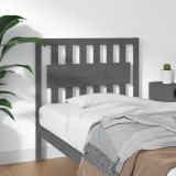 Cumpara ieftin Tăblie de pat gri 95,5x4x100 cm Lemn masiv de pin